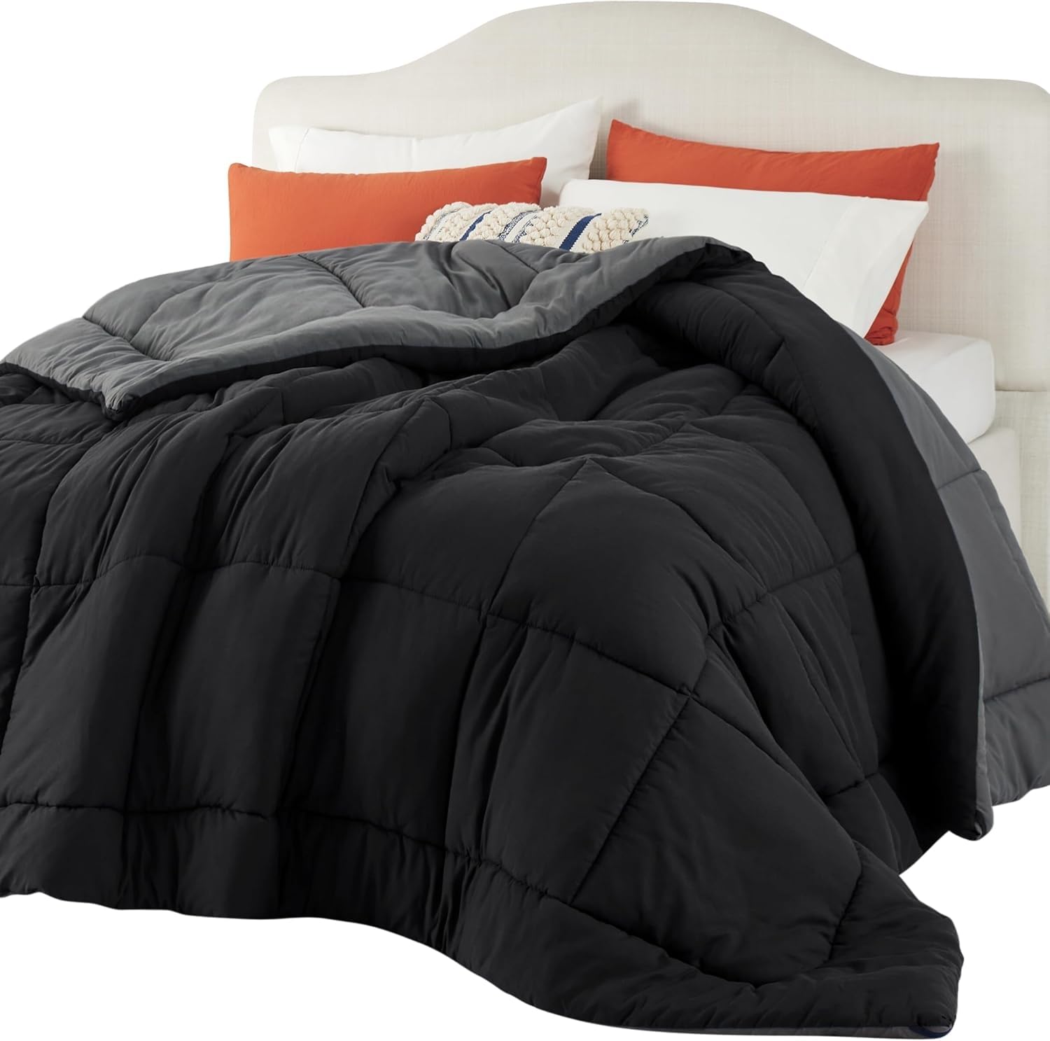 Edredón, Edredones, Edredones Cal King, Negro/gris, Gentlesoft™ - Venta Internacional.
