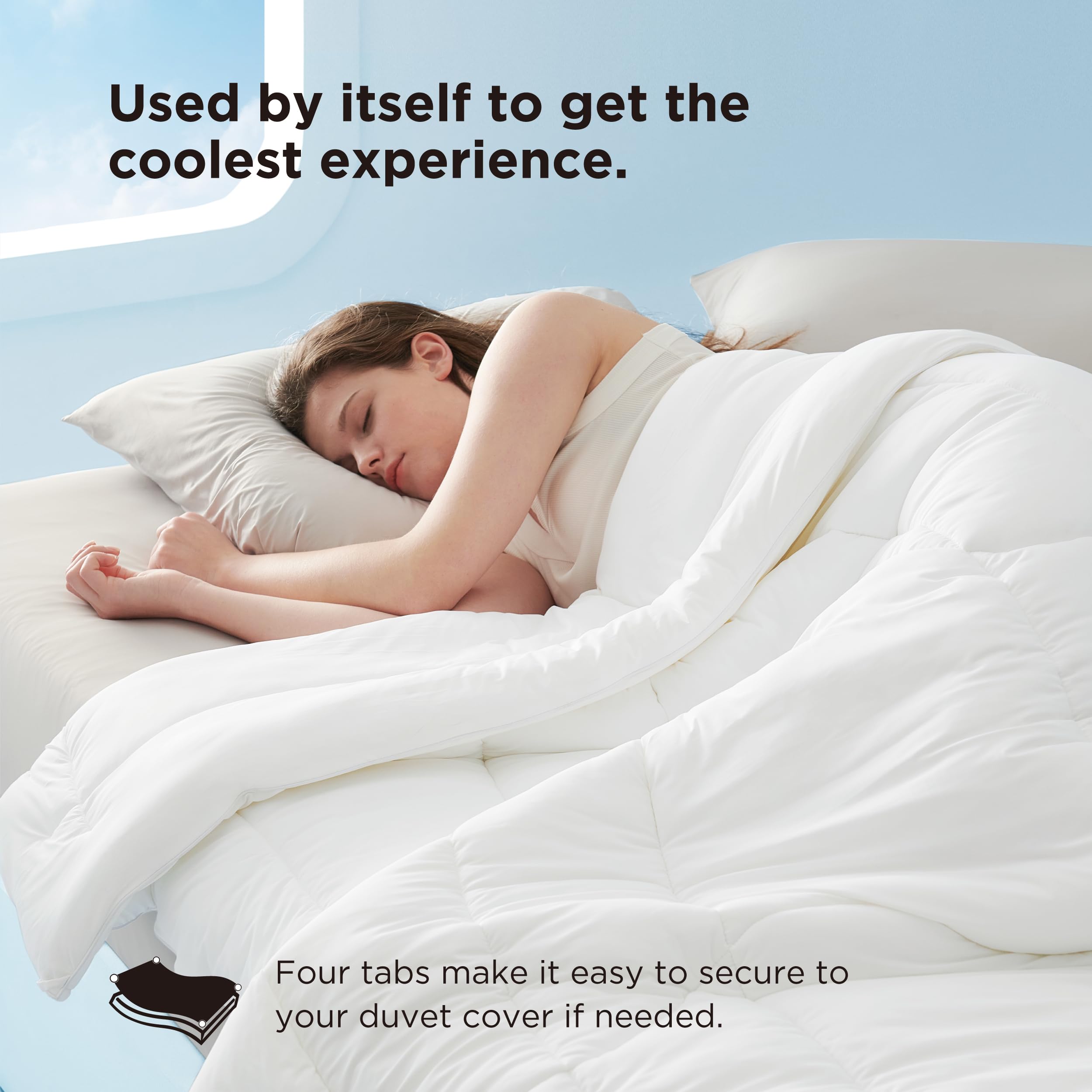 Foto 7 pulgar | Edredón Para Cama Cooling Queen Size Gentlesoft™, Color Blanco - Venta Internacional.