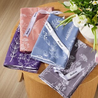 Foto 7 | Juego de Edredón Bedsure Queen Morado Floral Reversible - Venta Internacional