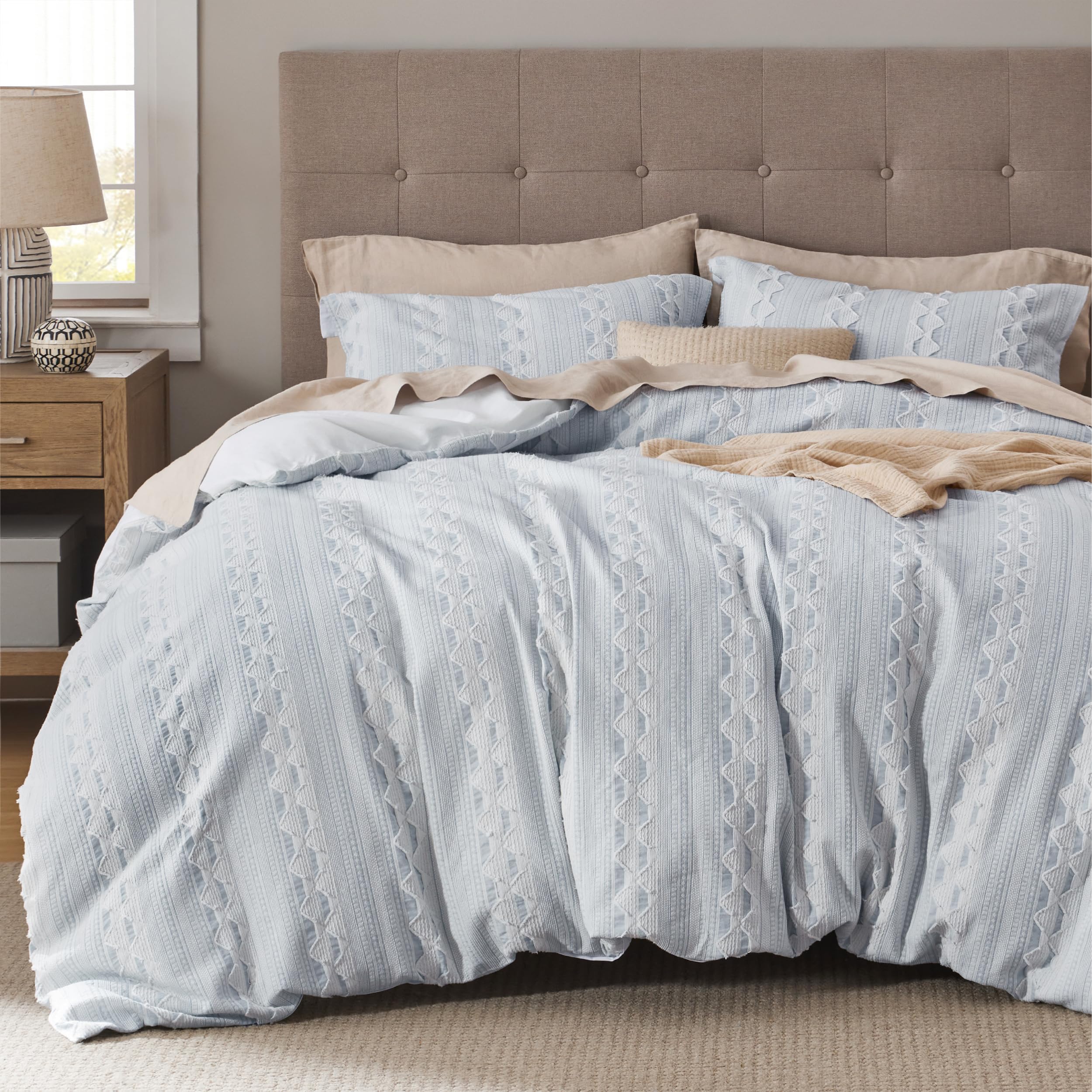 Foto 1 | Juego de Edredón Bedsure Azul Cielo Queen 3 Piezas - Venta Internacional