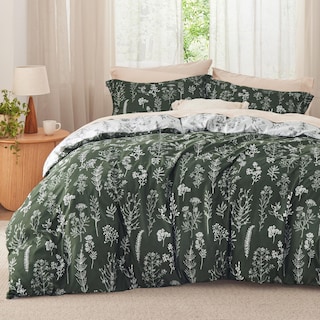 Foto 1 | Juego de Edredón Bedsure King Verde Olivo con 2 Fundas de Almohada - Venta Internacional