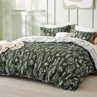 Foto 2 | Juego de Edredón Bedsure King Verde Olivo con 2 Fundas de Almohada - Venta Internacional