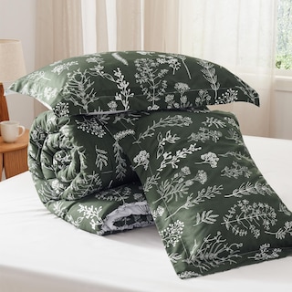 Foto 7 | Juego de Edredón Bedsure King Verde Olivo con 2 Fundas de Almohada - Venta Internacional