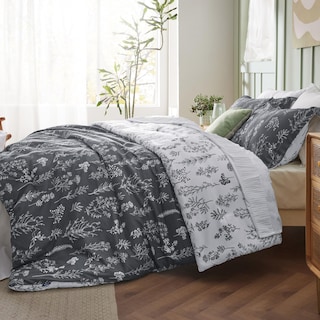 Foto 4 | Juego de Edredón Bedsure Oversize Queen Gris Oscuro 3 Piezas - Venta Internacional