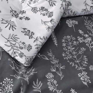 Foto 5 | Juego de Edredón Bedsure Oversize Queen Gris Oscuro 3 Piezas - Venta Internacional