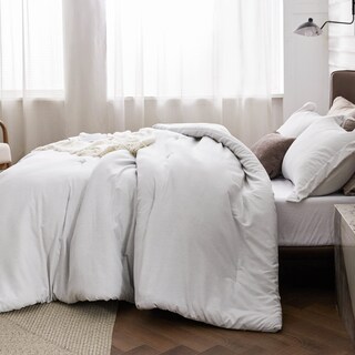 Foto 3 | Juego de Edredón Blanco Grisáceo 3 Piezas - Venta Internacional