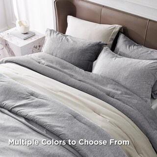 Foto 5 | Juego de Edredón Bedsure Oversize Queen Gris Oscuro 3 Piezas - Venta Internacional