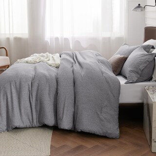 Foto 7 | Juego de Edredón Bedsure Oversize Queen Gris Oscuro 3 Piezas - Venta Internacional