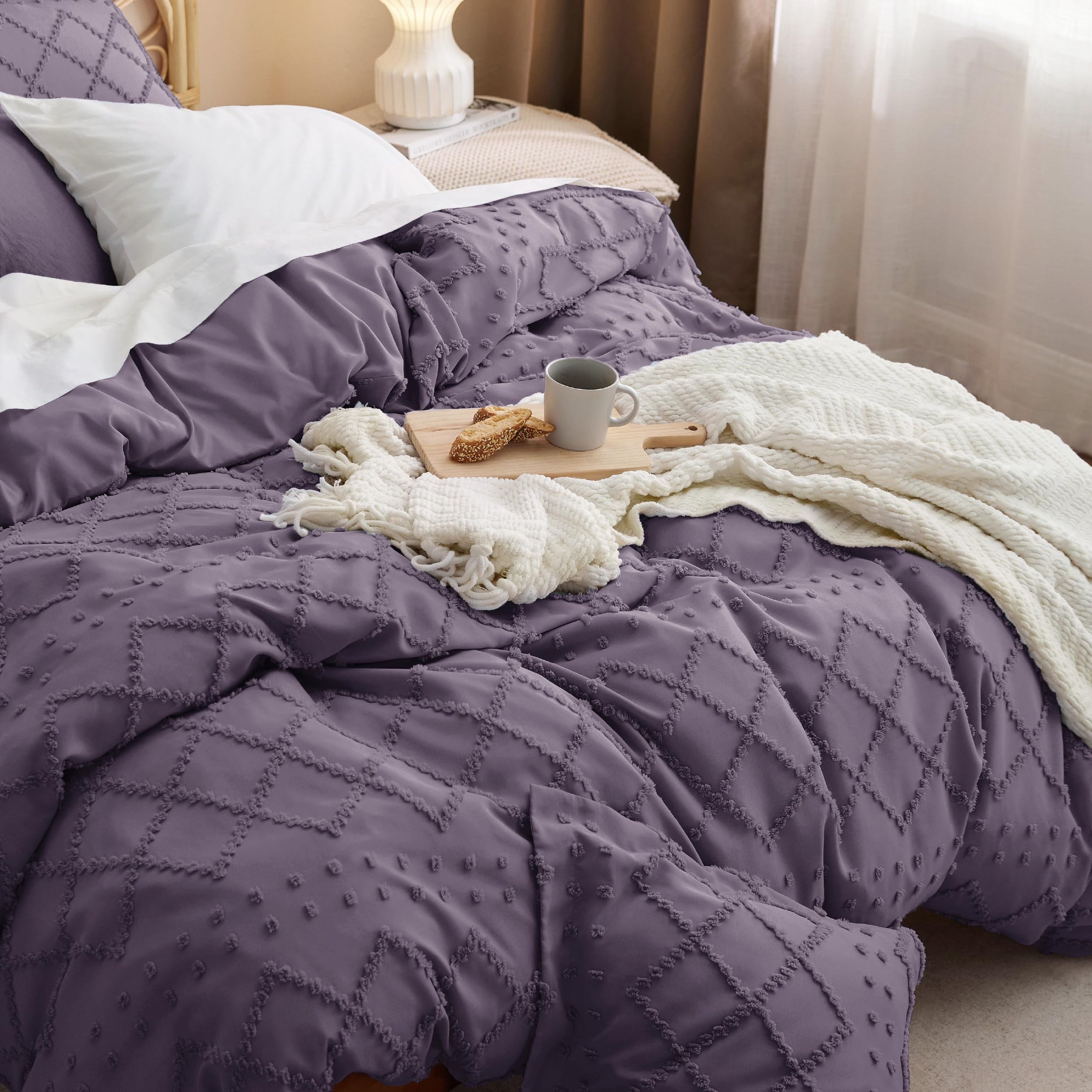Foto 4 | Funda de Edredón Bohemio King con 2 Fundas de Almohada Morado - Venta Internacional
