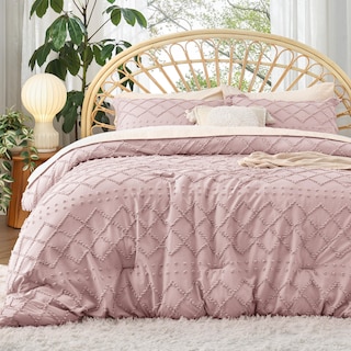Foto 1 | Juego de Edredón Bedsure Queen Rosa con 2 Fundas de Almohada - Venta Internacional
