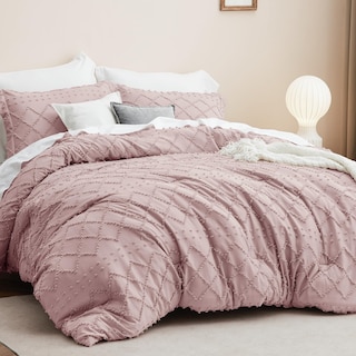 Foto 2 | Juego de Edredón Bedsure Queen Rosa con 2 Fundas de Almohada - Venta Internacional
