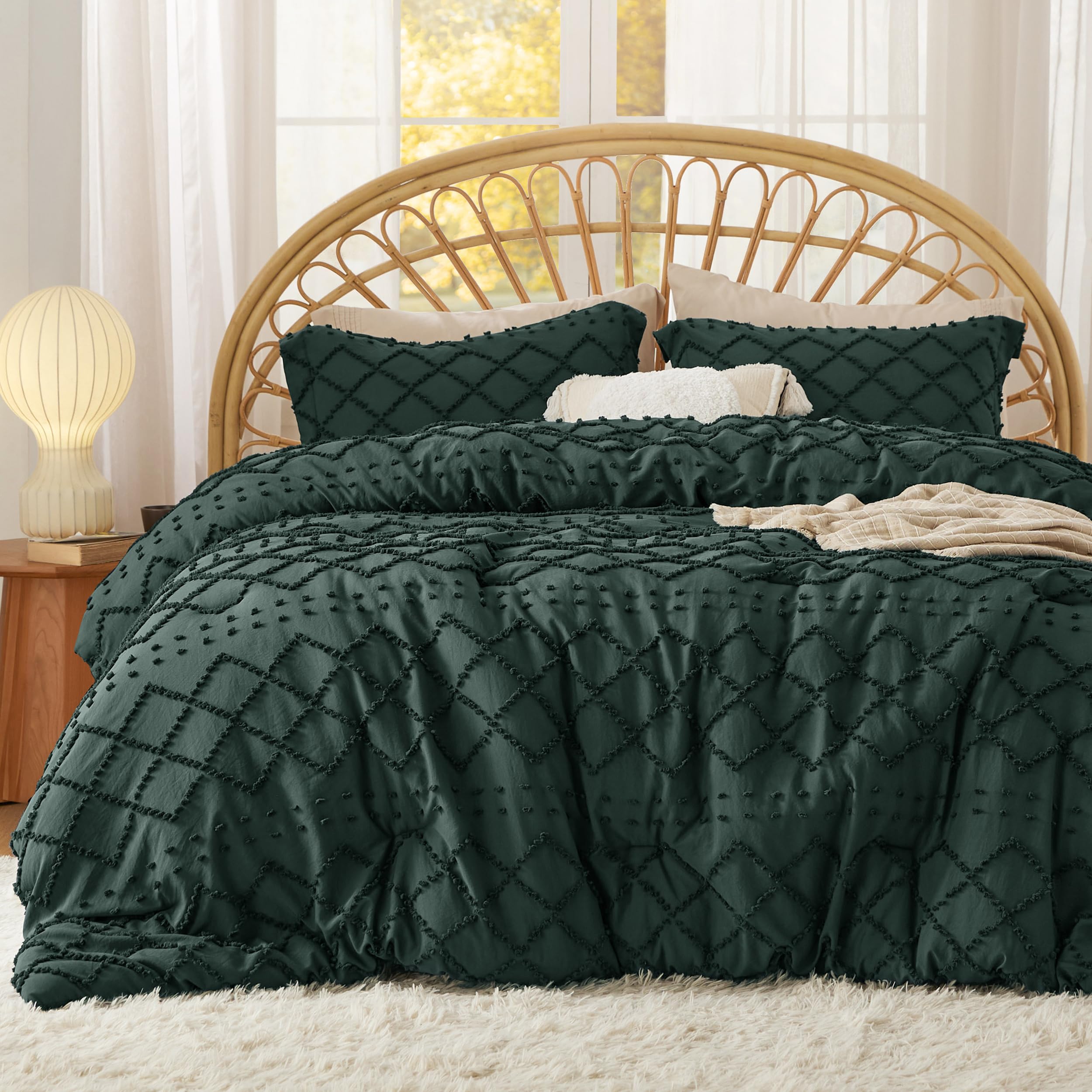 Foto 2 pulgar | Juego de Edredón Bedsure Queen Forest Green con 2 Fundas de Almohada - Venta Internacional