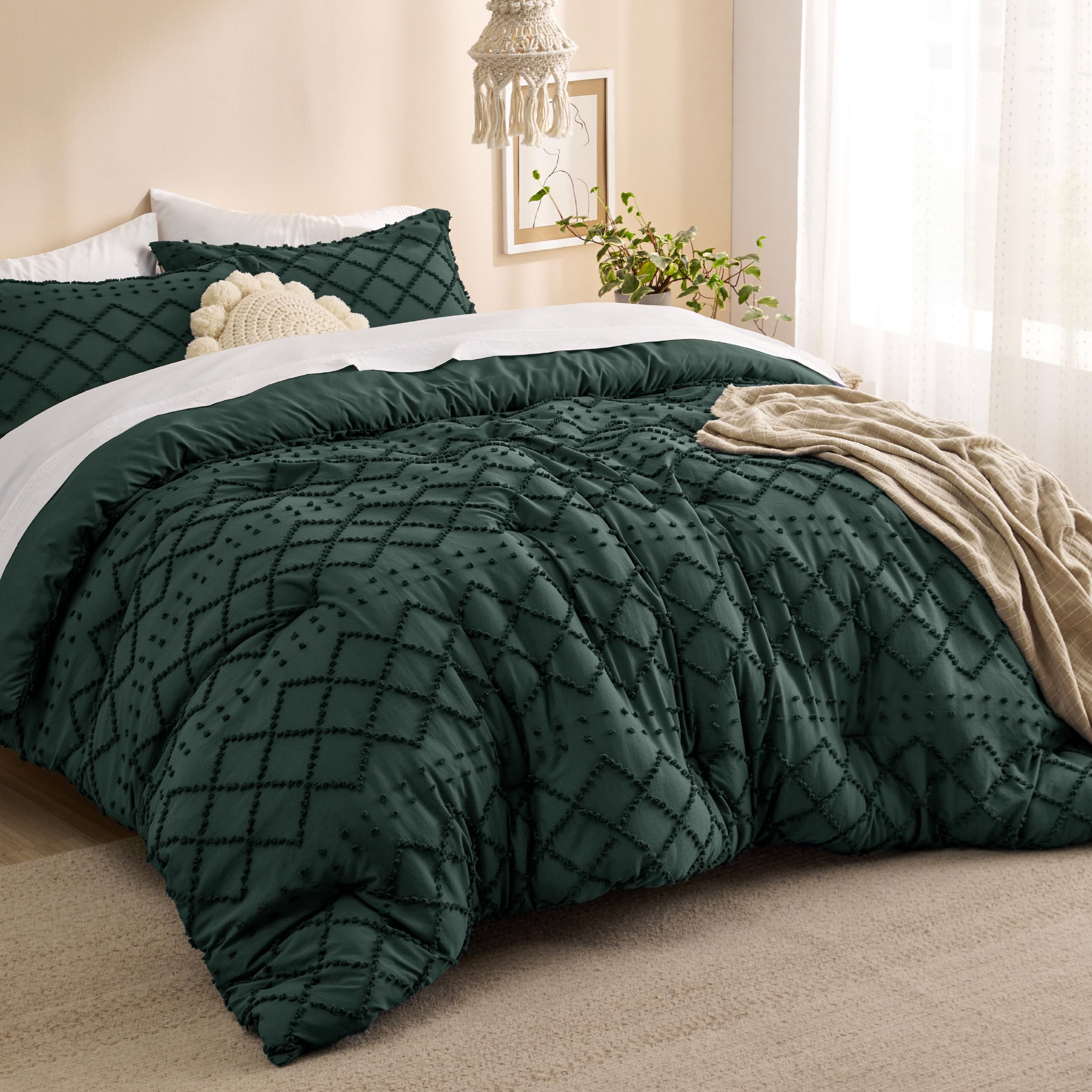 Foto 3 pulgar | Juego de Edredón Bedsure Queen Forest Green con 2 Fundas de Almohada - Venta Internacional