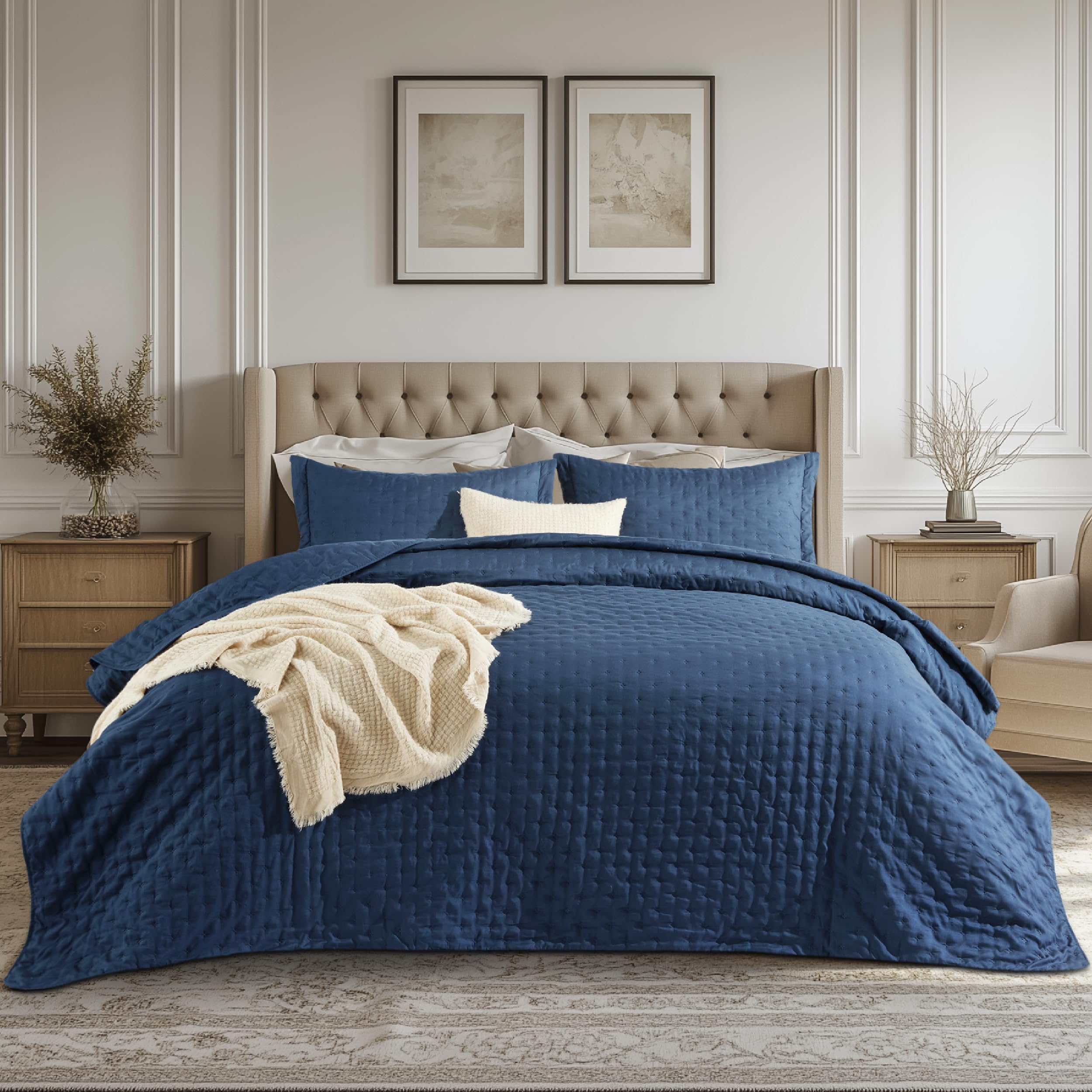 Edredón Bedsure Azul King Size-Venta Internacional
