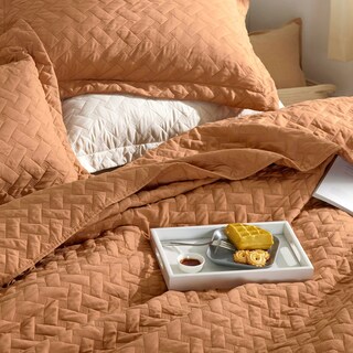 Foto 3 | Colcha de Cama Queen Size Marrón Avellana - Venta Internacional