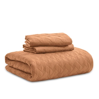 Foto 7 | Colcha de Cama Queen Size Marrón Avellana - Venta Internacional