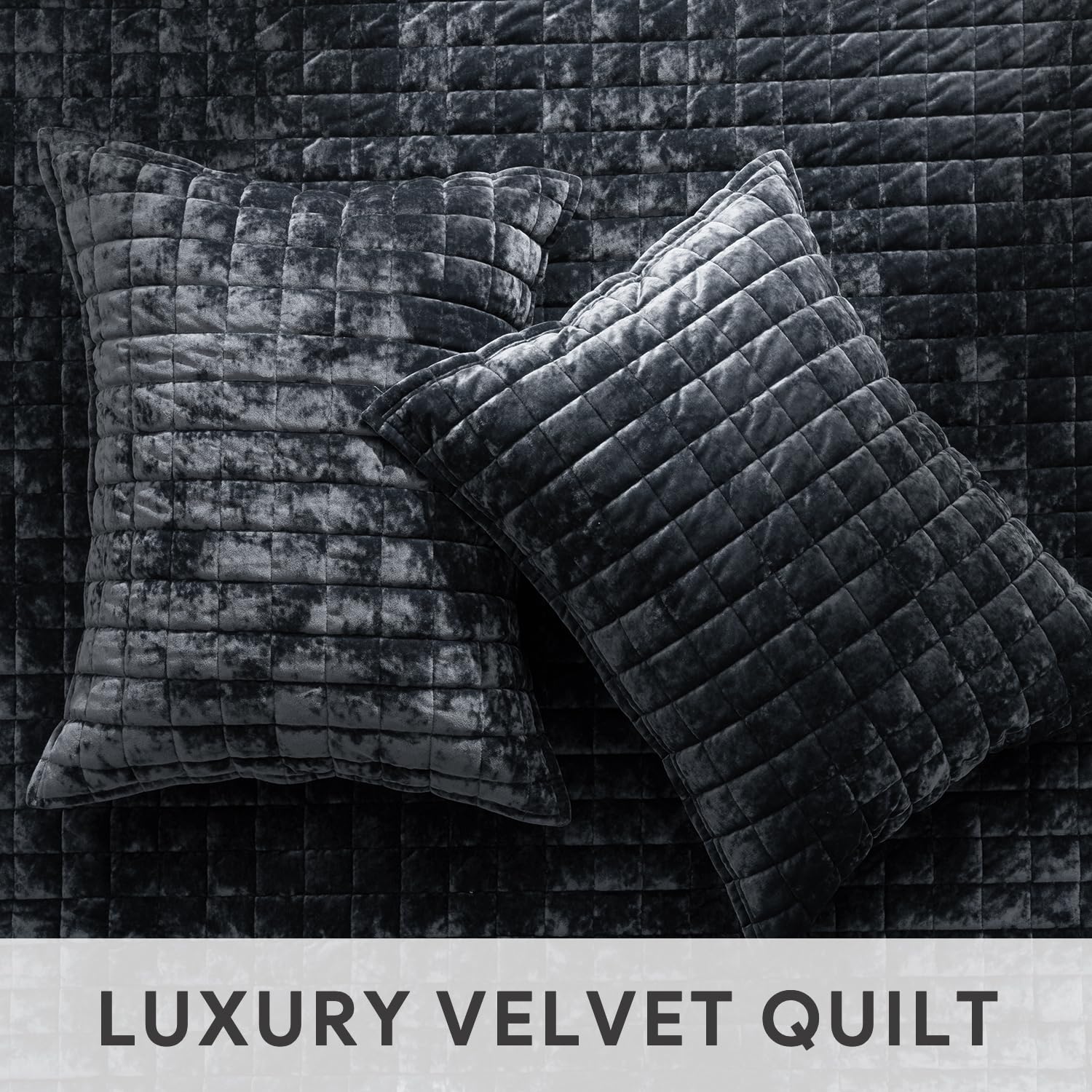 Foto 5 | Juego De Edredón Recyco Luxury Velvet King Size, Color Negro - Venta Internacional.
