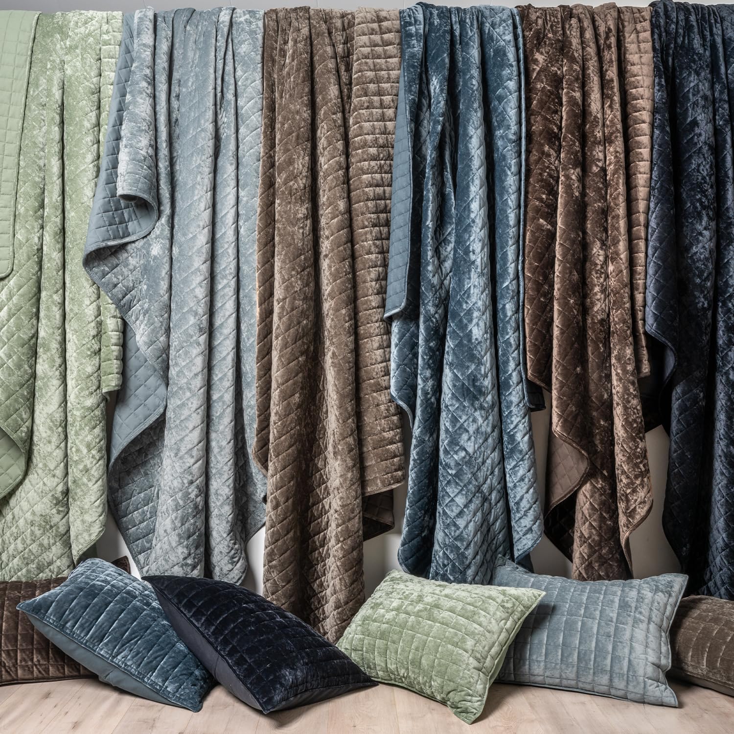 Foto 6 | Juego De Edredón Recyco Luxury Velvet King Size, Ropa De Cama Azul Tormentoso - Venta Internacional.