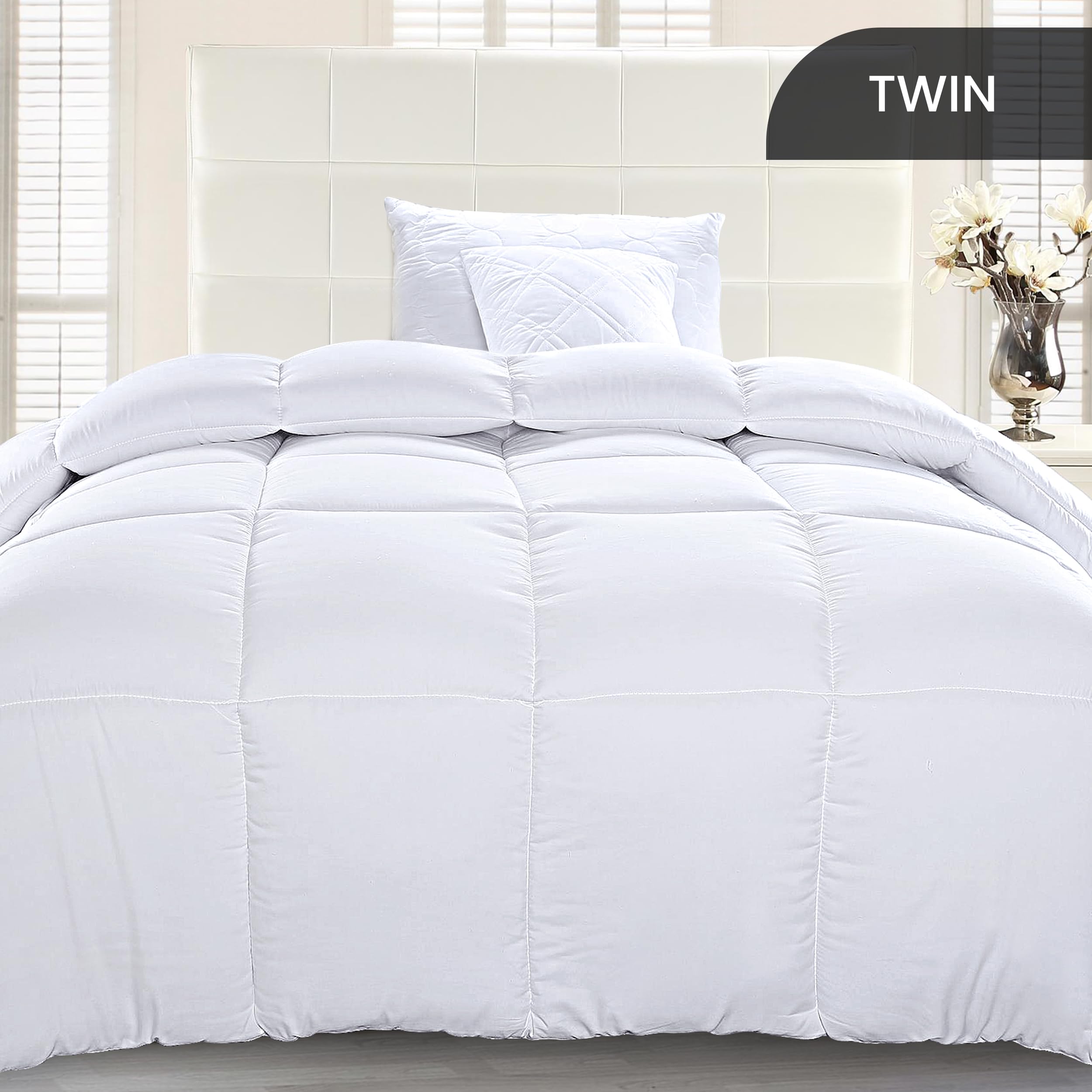 Foto 2 | Edredón Con Relleno De Edredón Utopia, Tamaño Doble, Color Blanco - Venta Internacional.