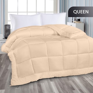 Foto 2 | Ropa De Cama Edredon Utopia Para Todas Las Estaciones, Plumón Alt Queen, Beige - Venta Internacional.
