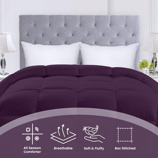 Foto 3 | Ropa De Cama Edredon Utopia, Tamaño Queen, Plumón, Alternativa, Color Ciruela - Venta Internacional.