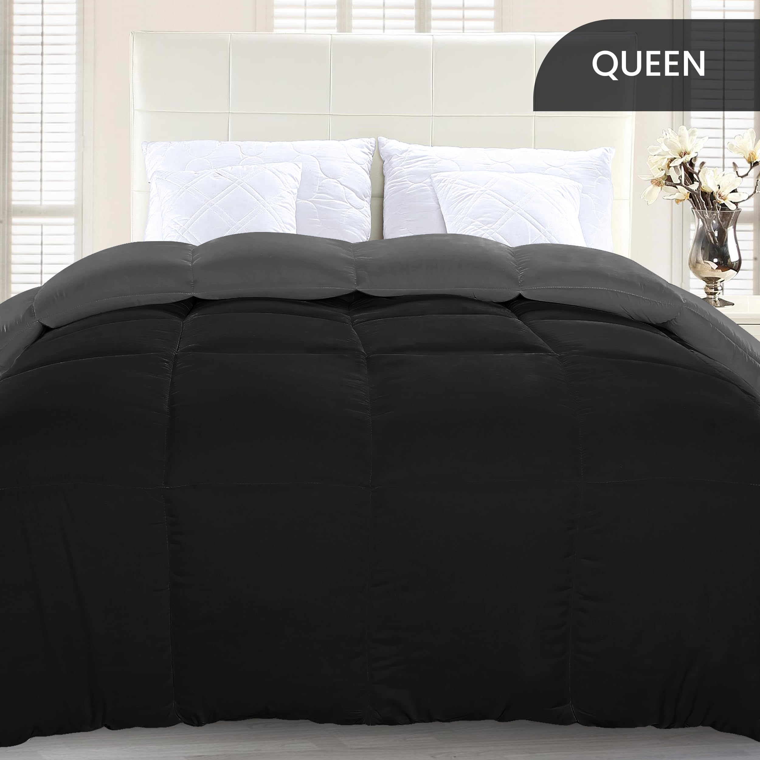 Foto 3 pulgar | Edredón Con Relleno De Edredón Utopia Bedding Queen, Color Negro Y Gris - Venta Internacional.