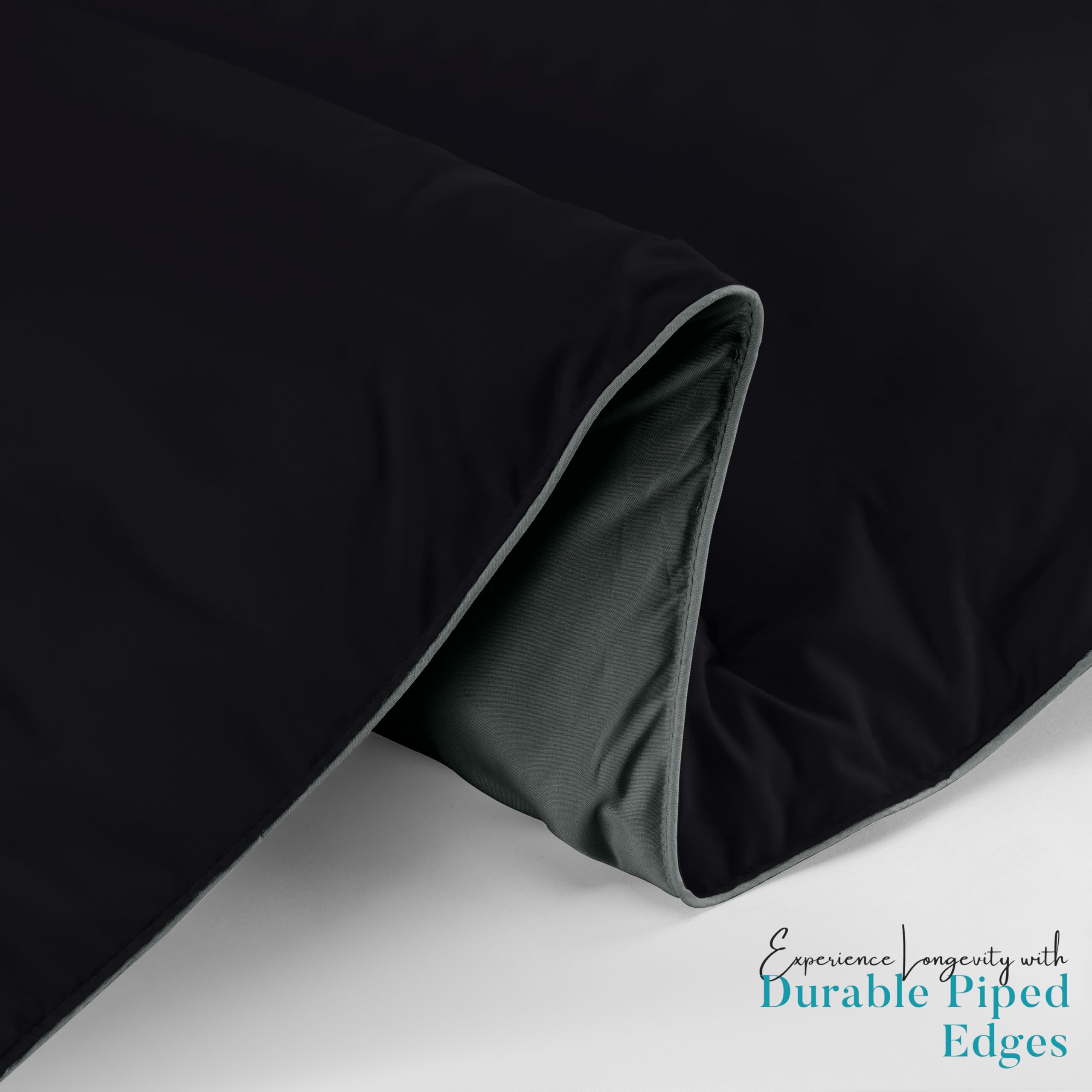 Foto 8 pulgar | Edredón Con Relleno De Edredón Utopia Bedding Queen, Color Negro Y Gris - Venta Internacional.