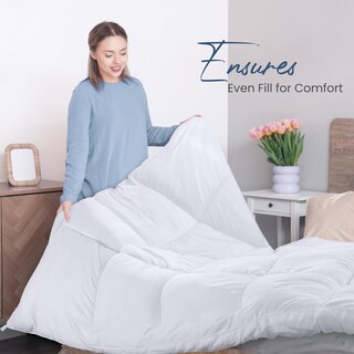 Foto 4 | Ropa De Cama Edredon Utopia Para Cama Doble, Talla Xl, Alternativa, Color Blanco - Venta Internacional.