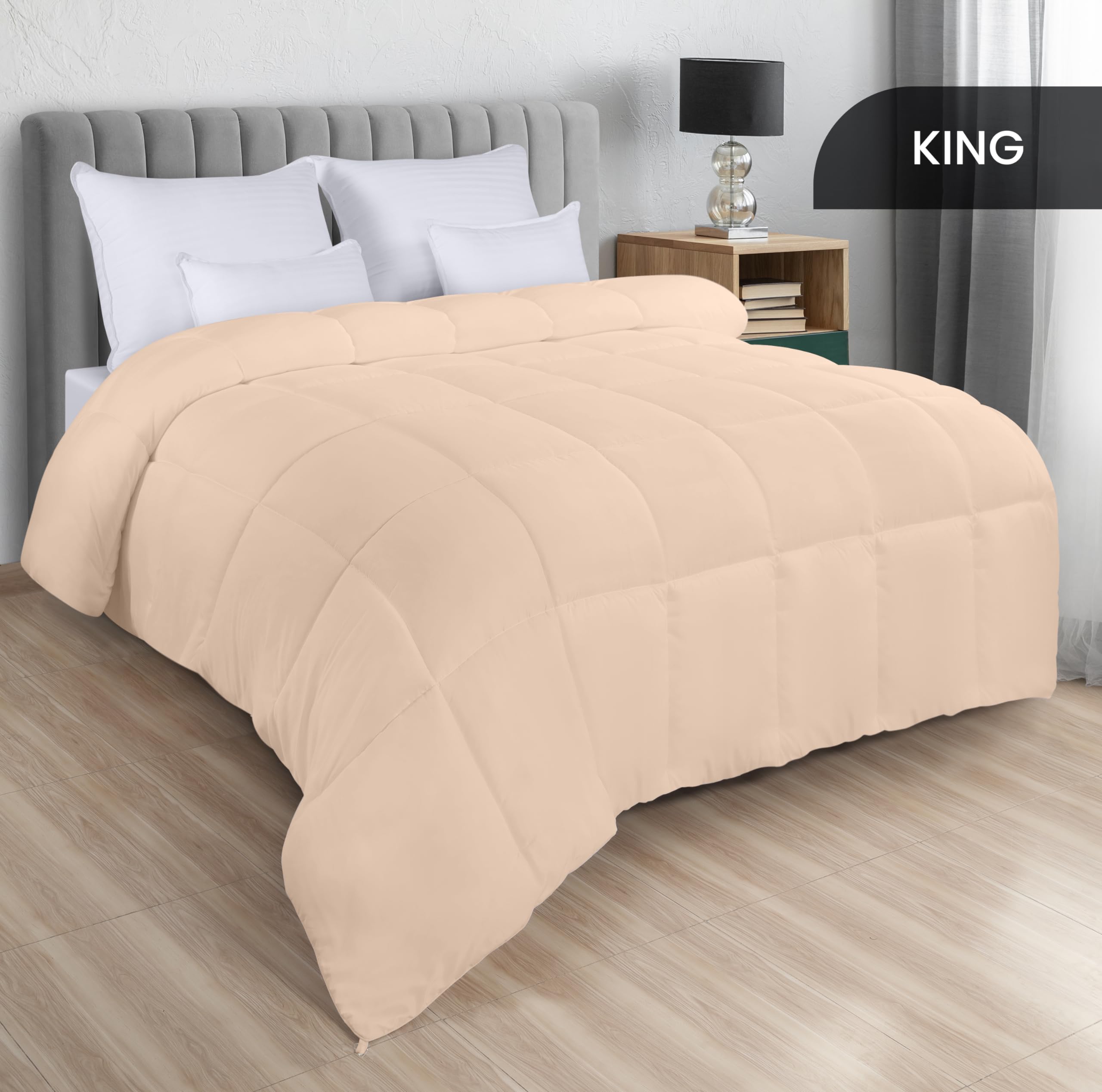 Foto 3 pulgar | Ropa De Cama Edreforter Utopia Para Todas Las Estaciones, Tamaño King, Color Beige - Venta Internacional.