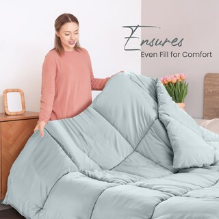 Foto 4 | Ropa De Cama Edreforter Utopia, Tamaño King, Para Todas Las Estaciones, Gris Claro - Venta Internacional.