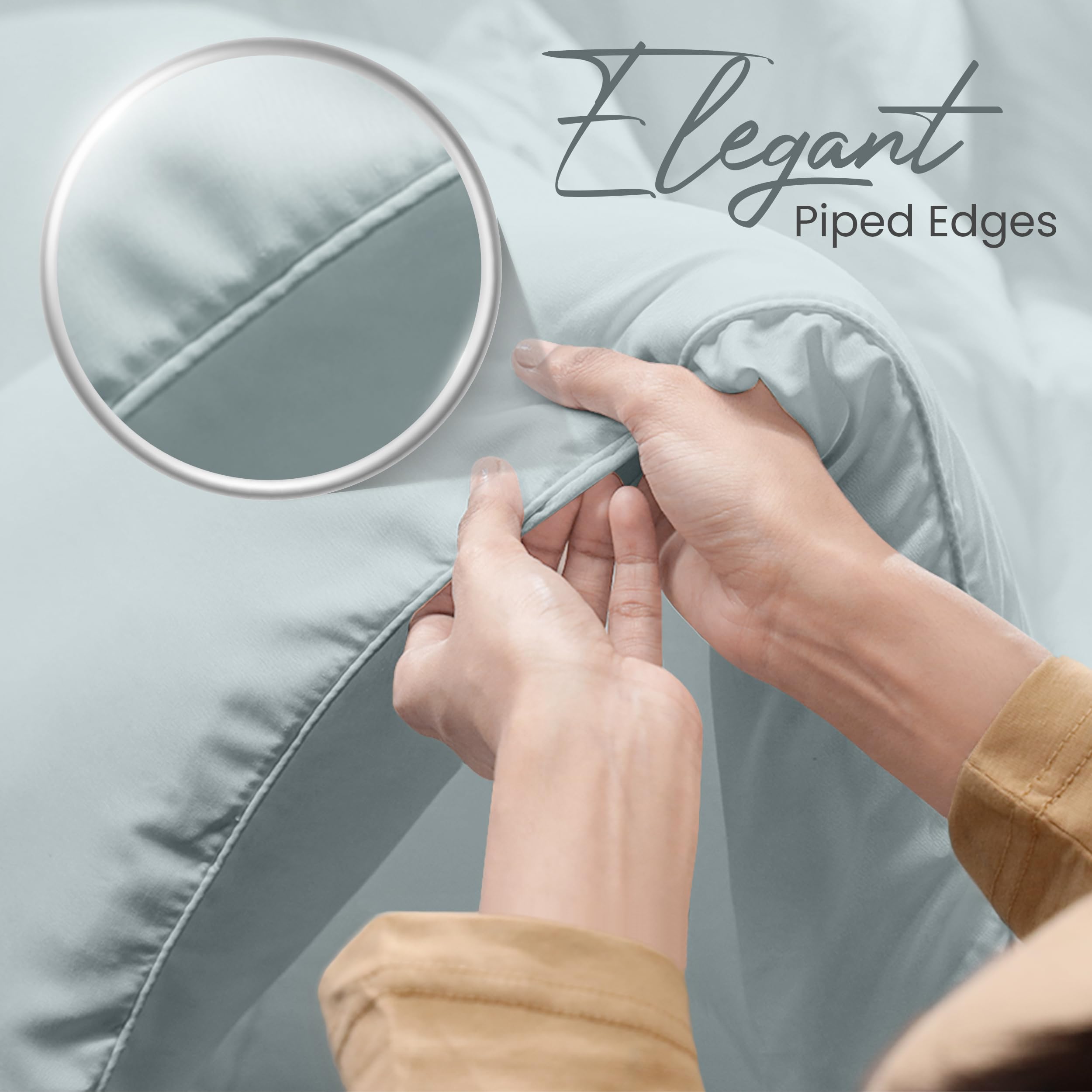 Foto 6 pulgar | Ropa De Cama Edreforter Utopia, Tamaño King, Para Todas Las Estaciones, Gris Claro - Venta Internacional.