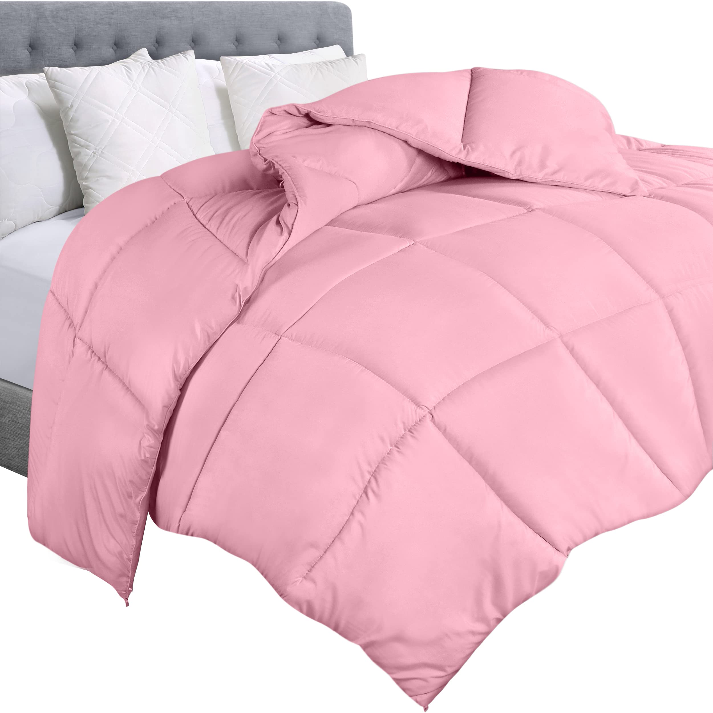 Foto 1 | Edredón Con Relleno De Edredón Utopia, Tamaño Doble, Color Rosa - Venta Internacional.