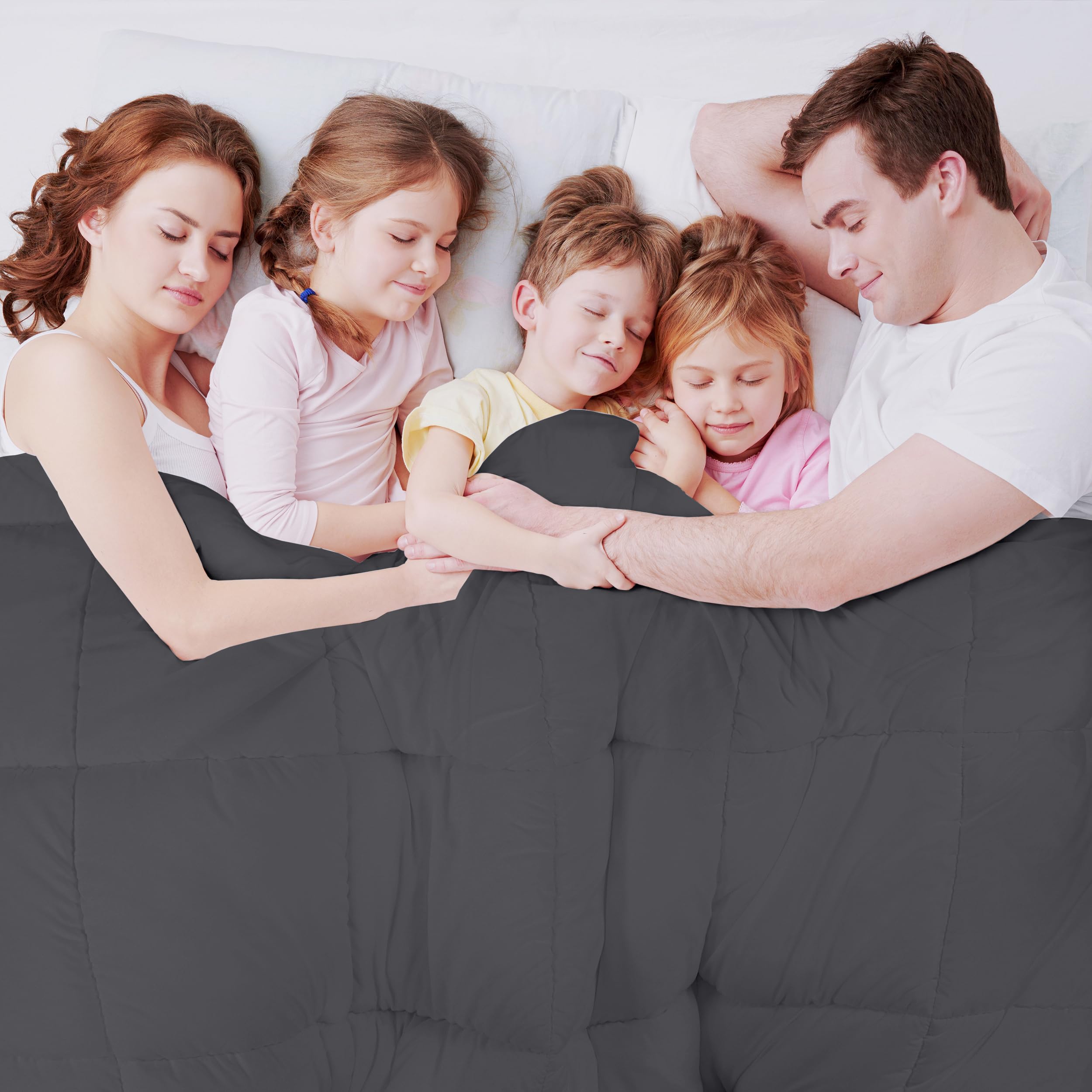 Foto 8 pulgar | Ropa De Cama Edredon Utopia Para Todas Las Estaciones, Plumón, Color Gris - Venta Internacional.