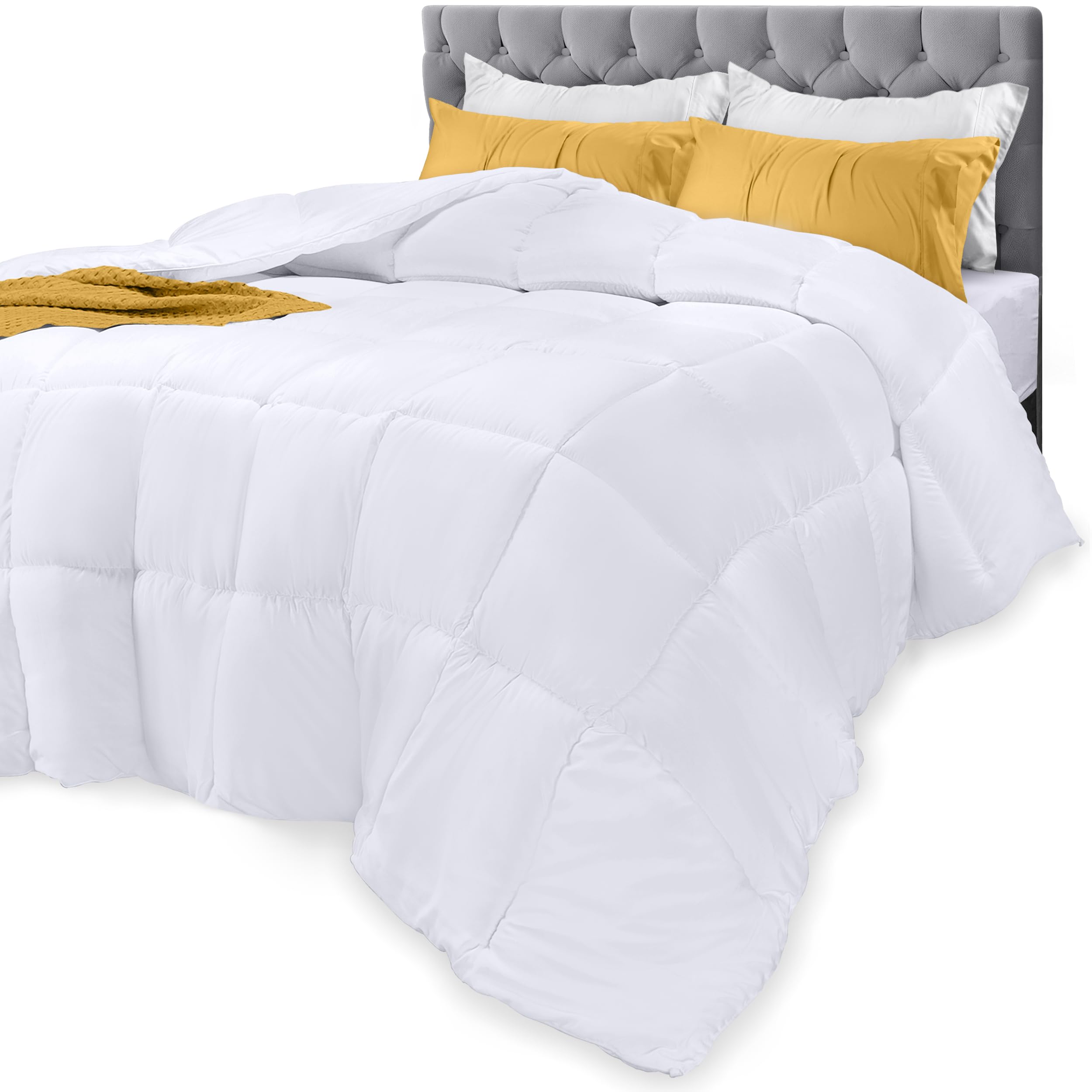 Colcha Utopia, Alternativa De Plumón, Dos Camas, Color Blanco - Venta Internacional.