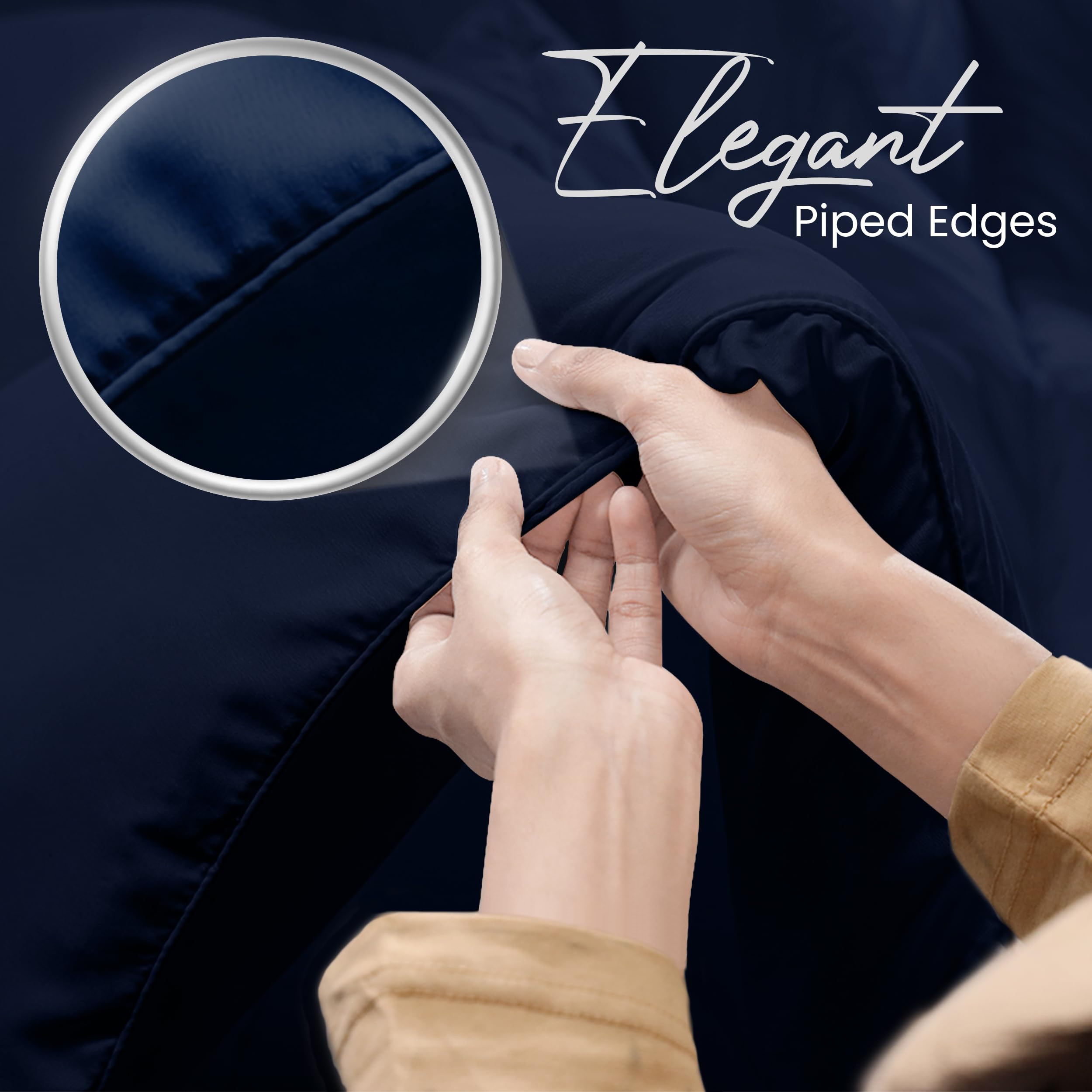 Foto 6 pulgar | Ropa De Cama Edreforter Utopia, Tamaño King, Para Todas Las Estaciones, Color Azul Marino - Venta Internacional.