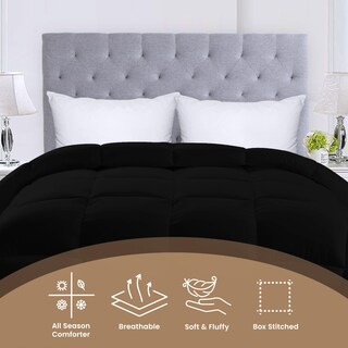 Foto 3 | Ropa De Cama Edreforter Utopia, Tamaño King, Para Todas Las Estaciones, Negra (paquete De 3) - Venta Internacional.