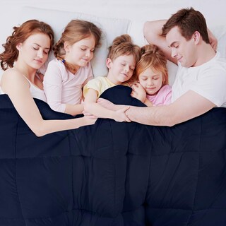 Foto 7 | Ropa De Cama Edredon Utopia Para Todas Las Estaciones, Plumón Alt Queen, Azul Marino - Venta Internacional.