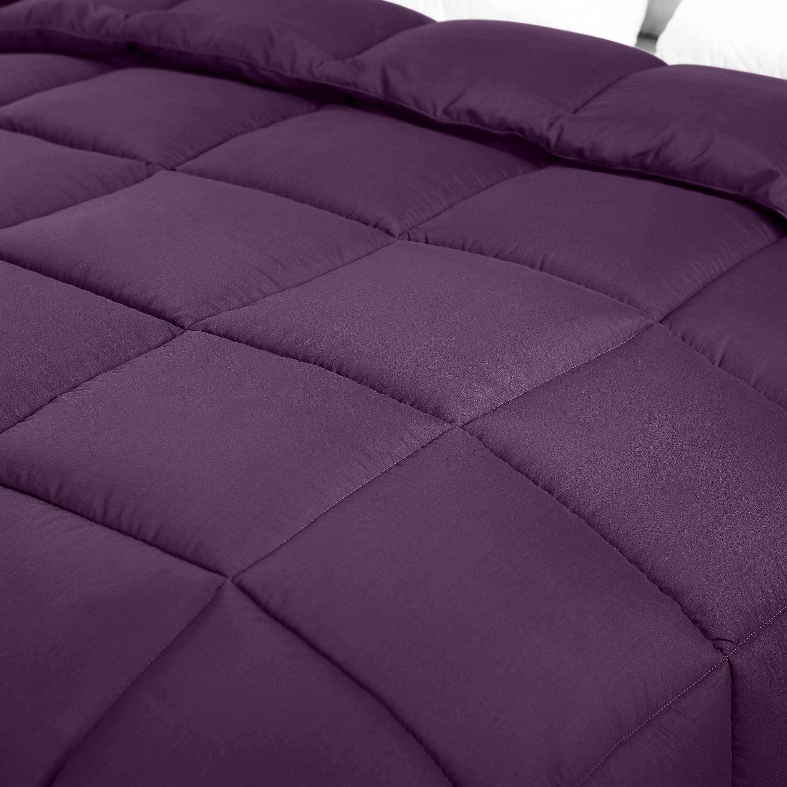 Foto 8 pulgar | Ropa De Cama Edredon Utopia, Tamaño King, Para Todas Las Estaciones, Color Ciruela - Venta Internacional.