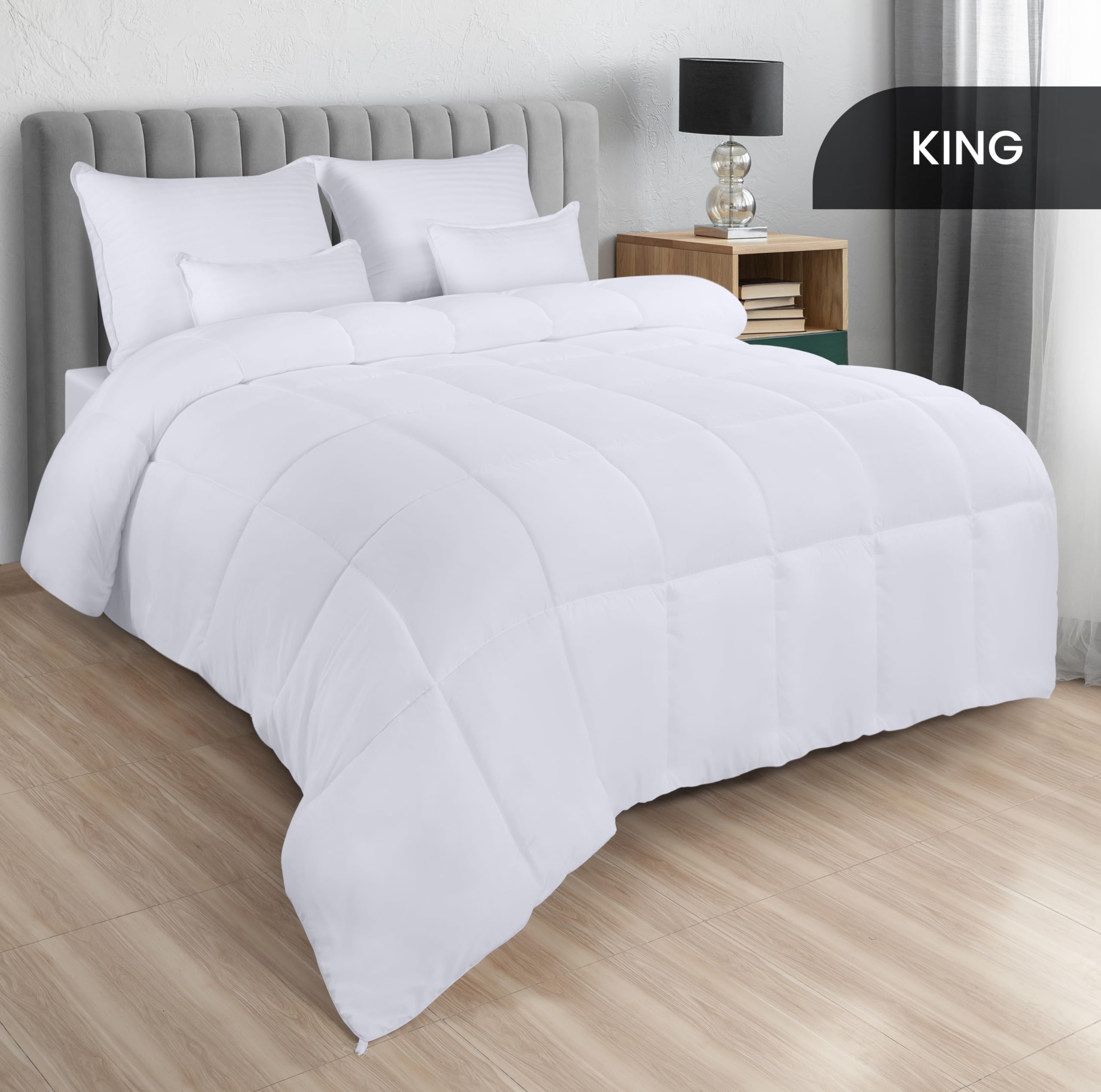 Foto 3 pulgar | Ropa De Cama Edreforter Utopia Para Todas Las Estaciones, Tamaño King, Color Blanco - Venta Internacional.