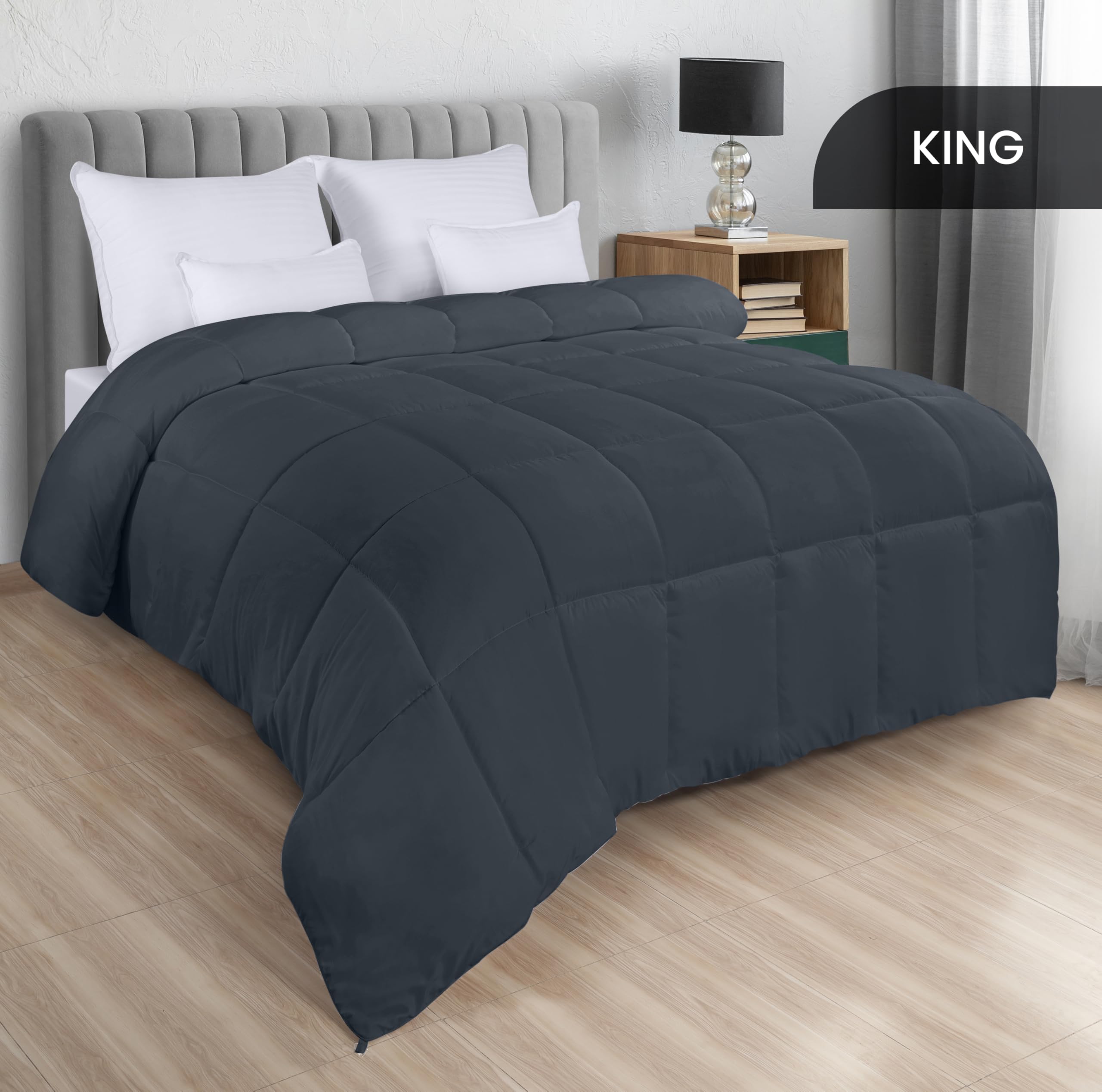 Foto 3 pulgar | Ropa De Cama Edreforter Utopia, Tamaño King, Para Todas Las Estaciones, Gris - Venta Internacional.