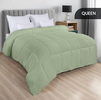 Foto 2 | Edredón Utopia, Tamaño Queen, Para Todas Las Estaciones, Color Verde Salvia, 4 Unidades - Venta Internacional.