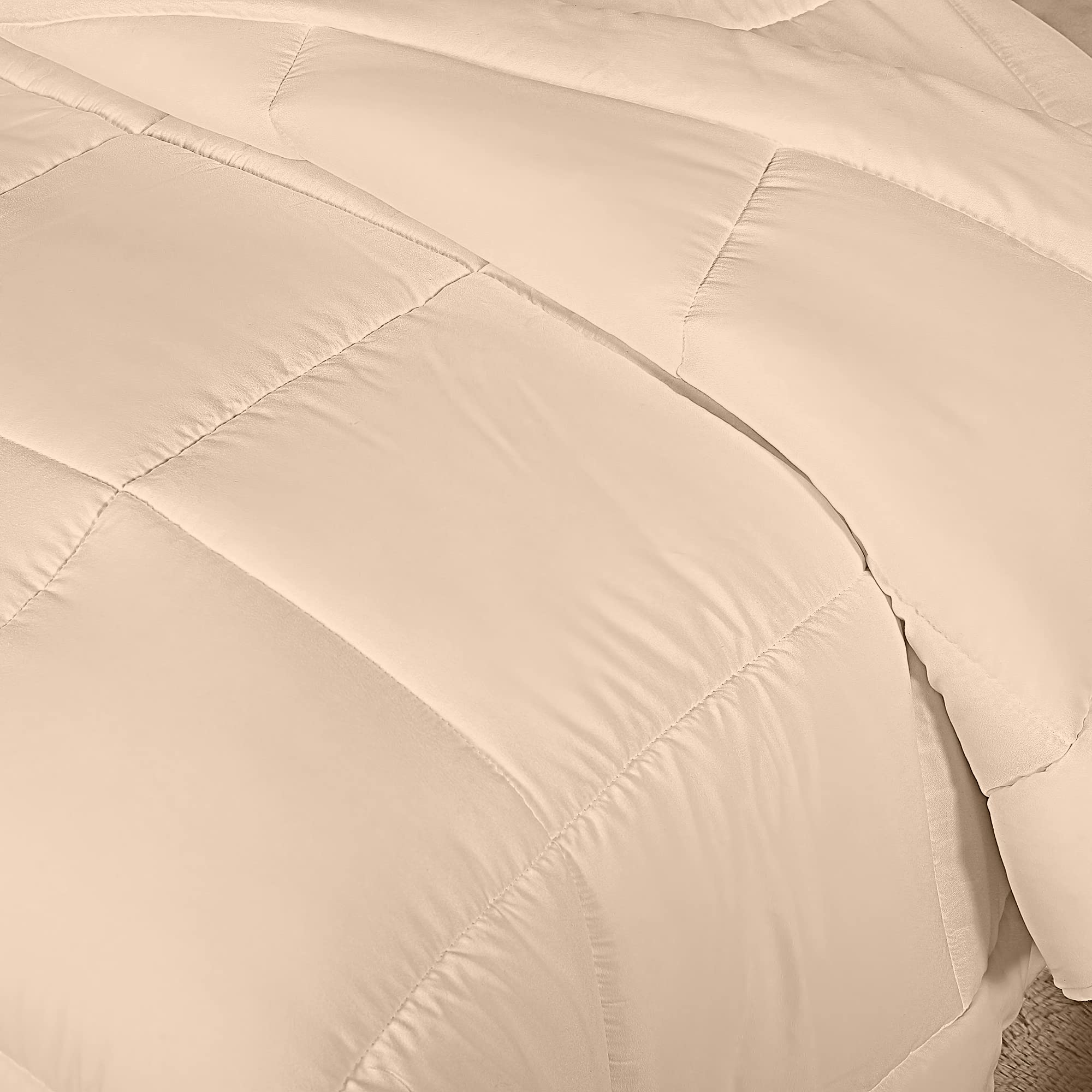 Foto 6 pulgar | Ropa De Cama Edredon Utopia De Plumón Para Todas Las Estaciones, Color Beige - Venta Internacional.