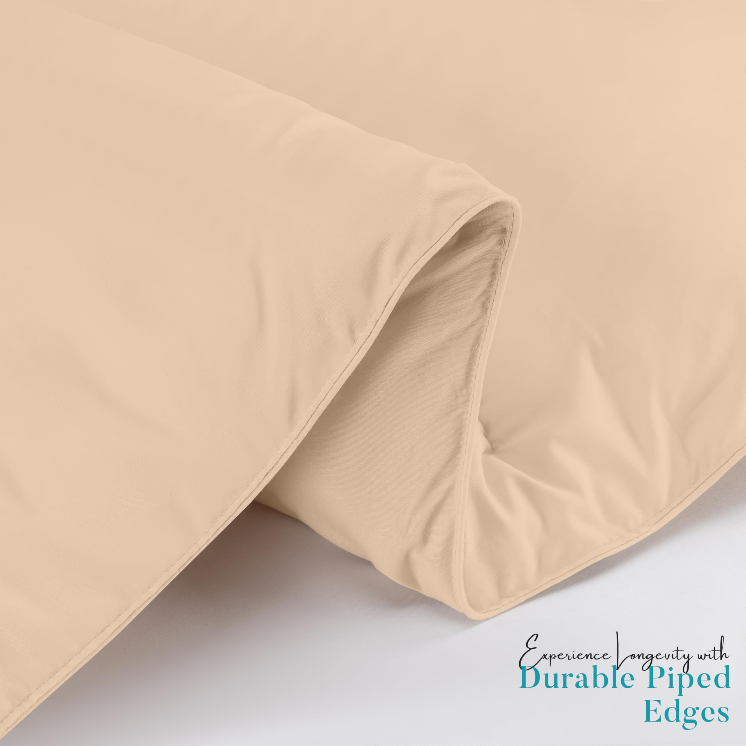 Foto 7 | Edredón Con Relleno De Edredón Utopia, Tamaño Doble, Color Beige, 4 Unidades - Venta Internacional.