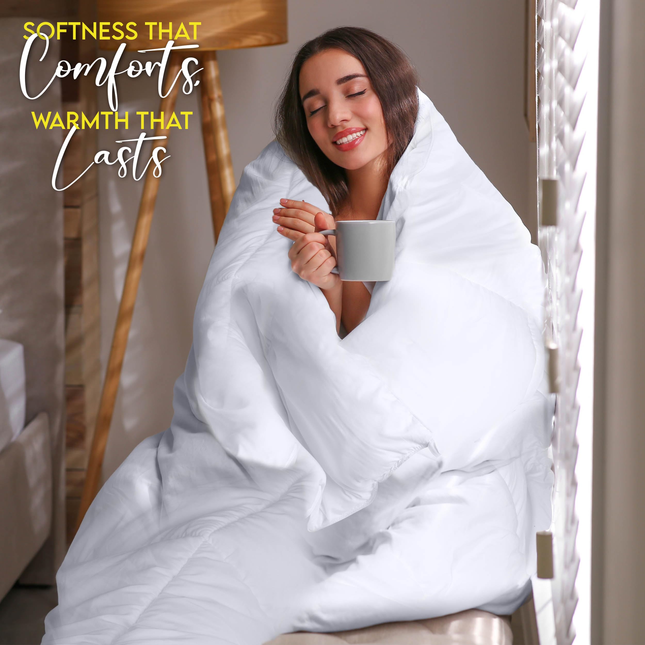 Foto 5 pulgar | Edredón Con Relleno De Edredón Utopia, Cama King Size, Color Blanco - Venta Internacional.