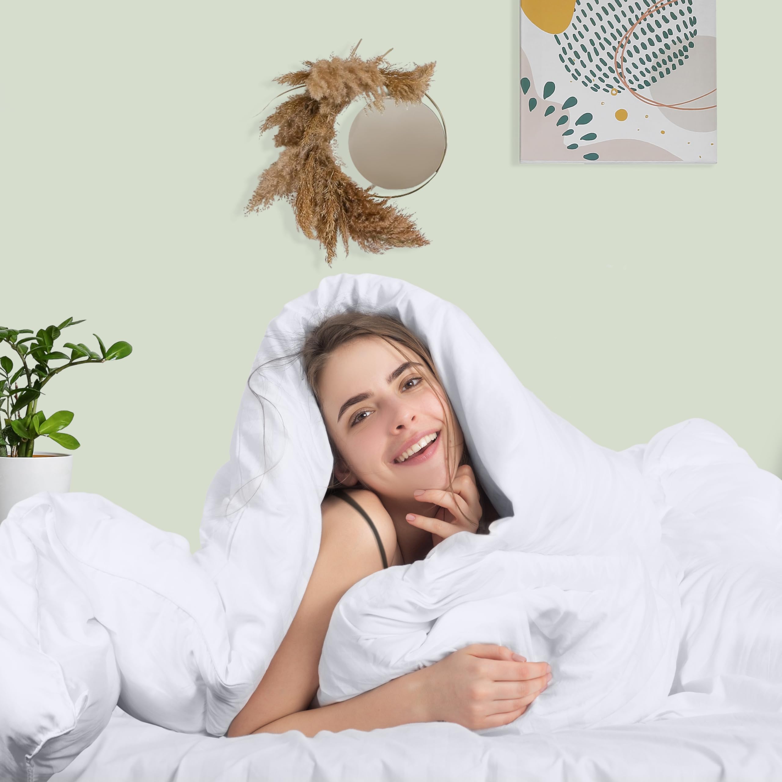 Foto 7 pulgar | Edredón Con Relleno De Edredón Utopia, Cama King Size, Color Blanco - Venta Internacional.