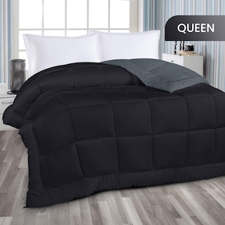 Foto 2 | Ropa De Cama Edreforter Utopia Para Todas Las Estaciones, Tamaño Queen, Color Negro Y Gris - Venta Internacional.