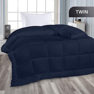 Foto 2 | Ropa De Cama Edredon Utopia Para Todas Las Estaciones, Plumón, Color Azul Marino - Venta Internacional.