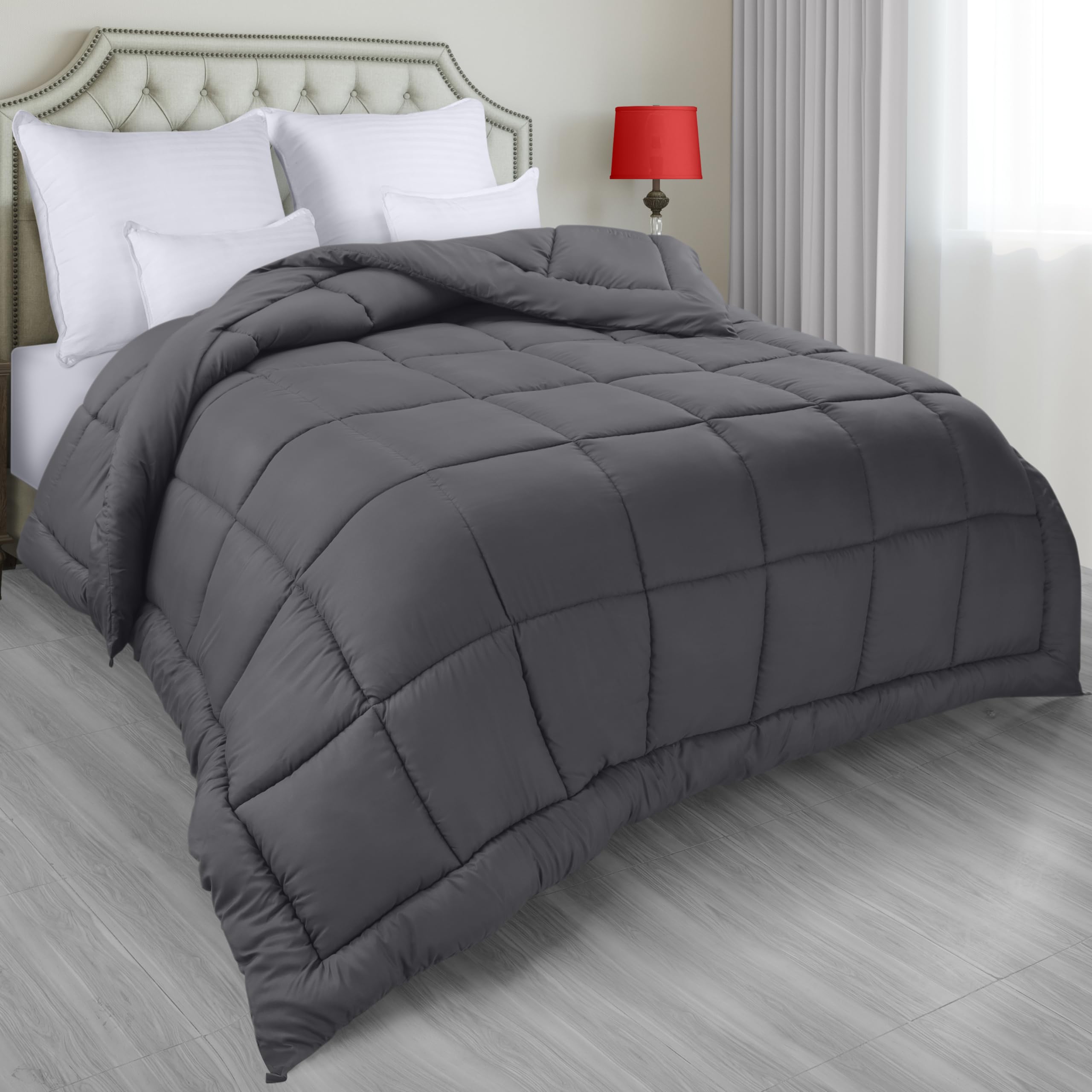 Foto 2 pulgar | Ropa De Cama Edredon Utopia Para Todas Las Estaciones, Plumón, Color Gris - Venta Internacional.