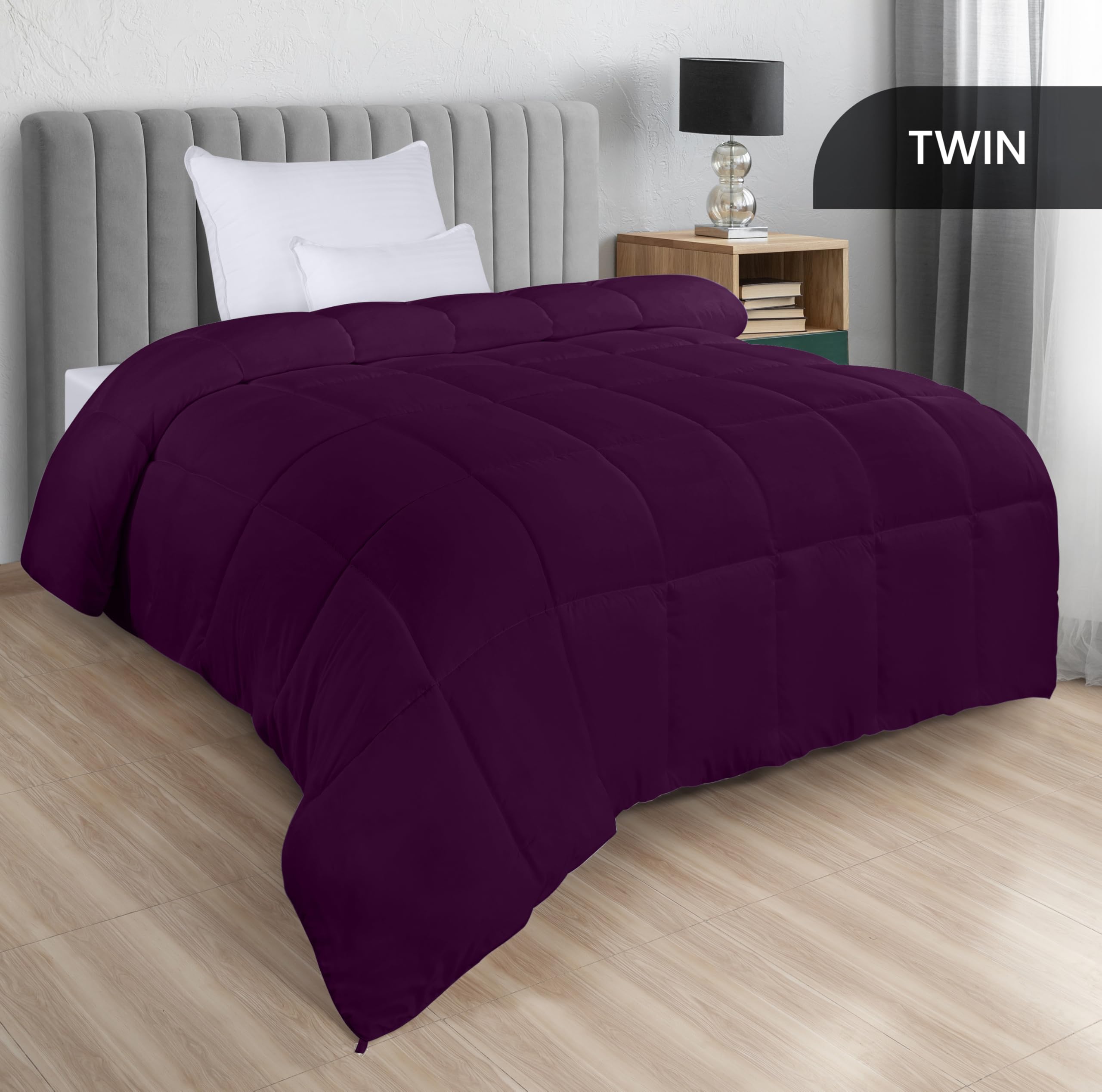 Foto 3 pulgar | Ropa De Cama Edredón Utopia, Talla Doble, Alternativa De Plumón, Color Ciruela - Venta Internacional.