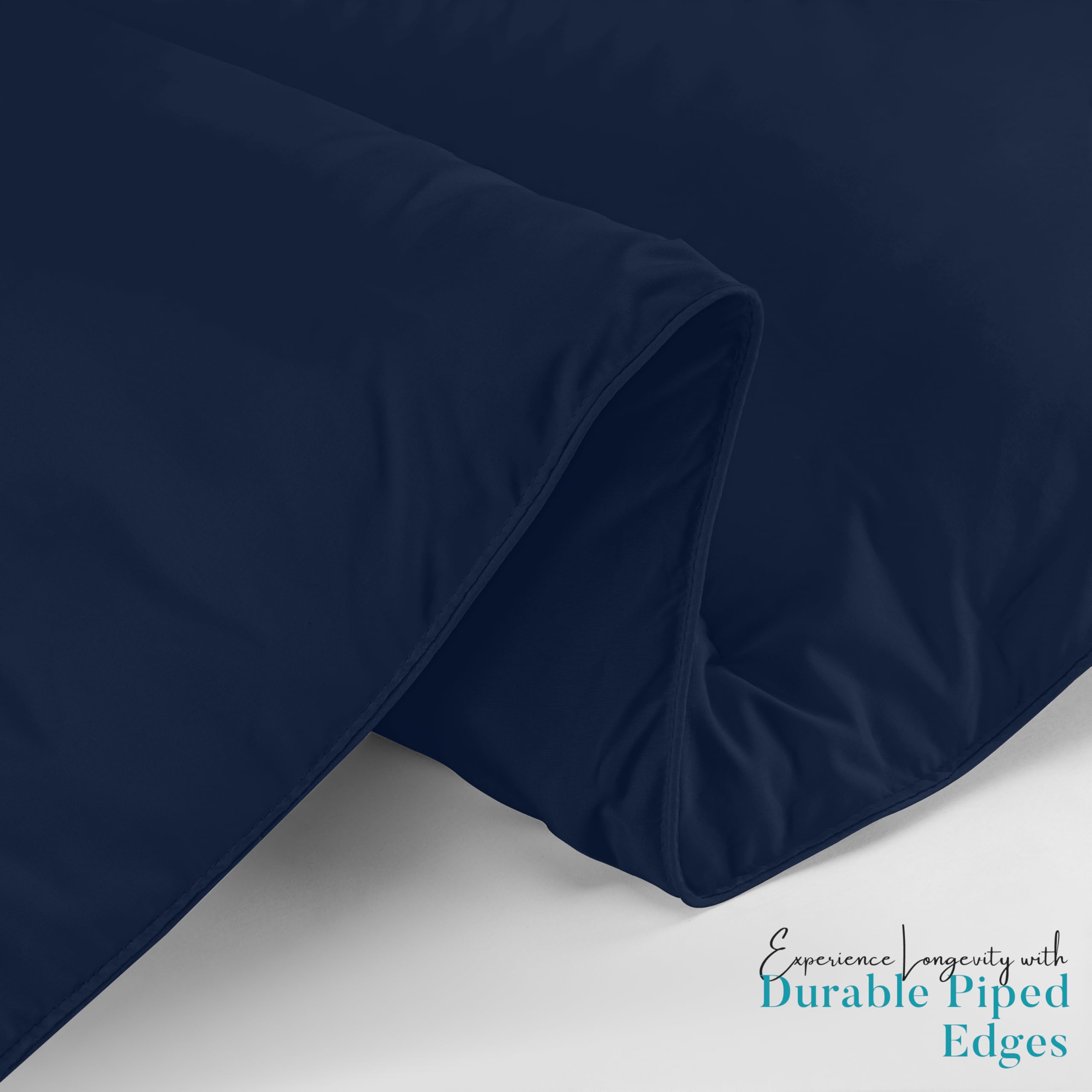 Foto 7 | Edredón Con Relleno De Edredón Utopia, Tamaño Doble, Color Azul Marino - Venta Internacional.